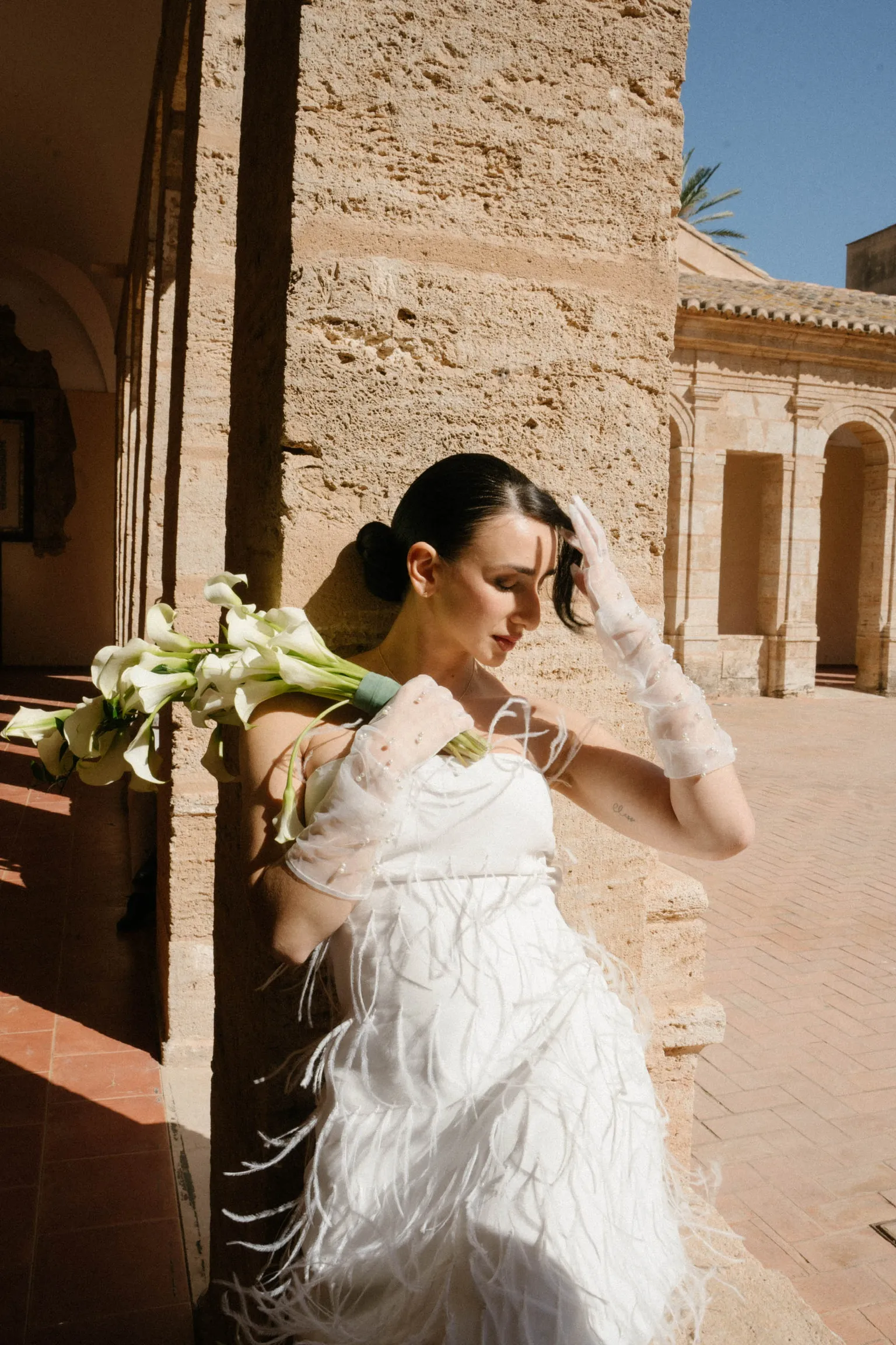 Bridal Cartuja — retrato final de la sesión nupcial